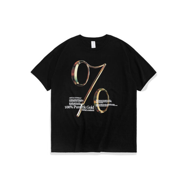 "%"Symbol English Printing T-shirt