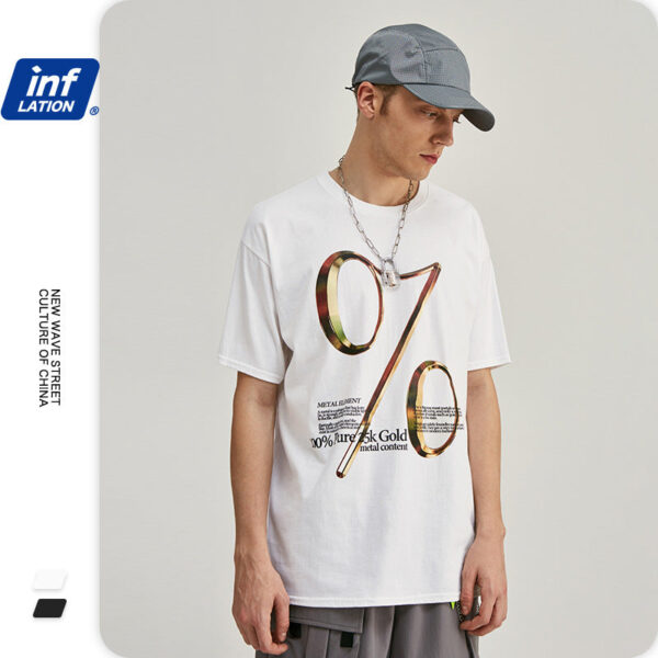 "%"Symbol English Printing T-shirt