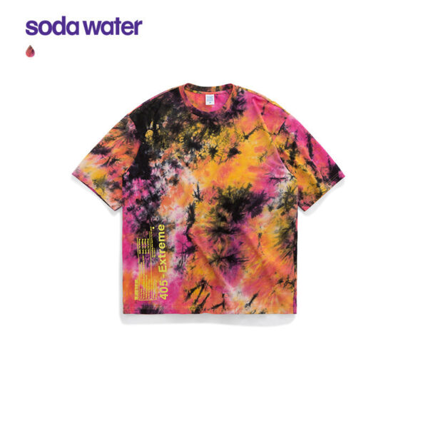 "405-Extreme" Printed Tie-Dyed T-shirt