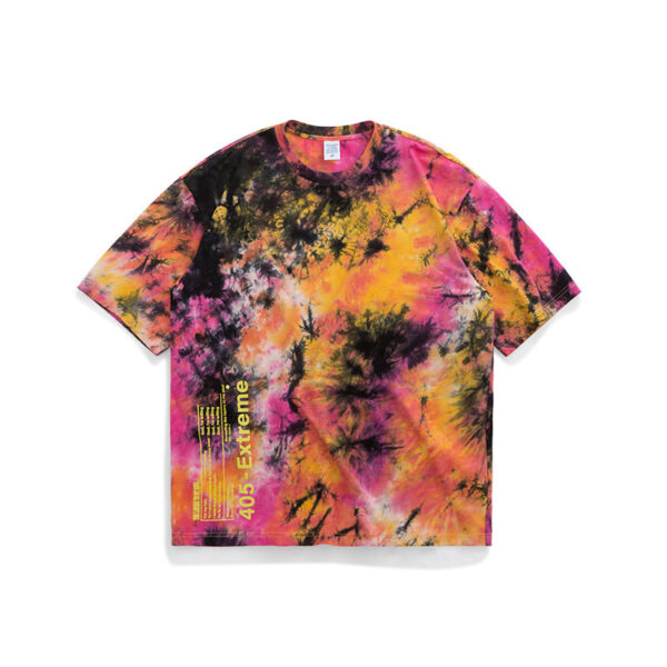 "405-Extreme" Printed Tie-Dyed T-shirt