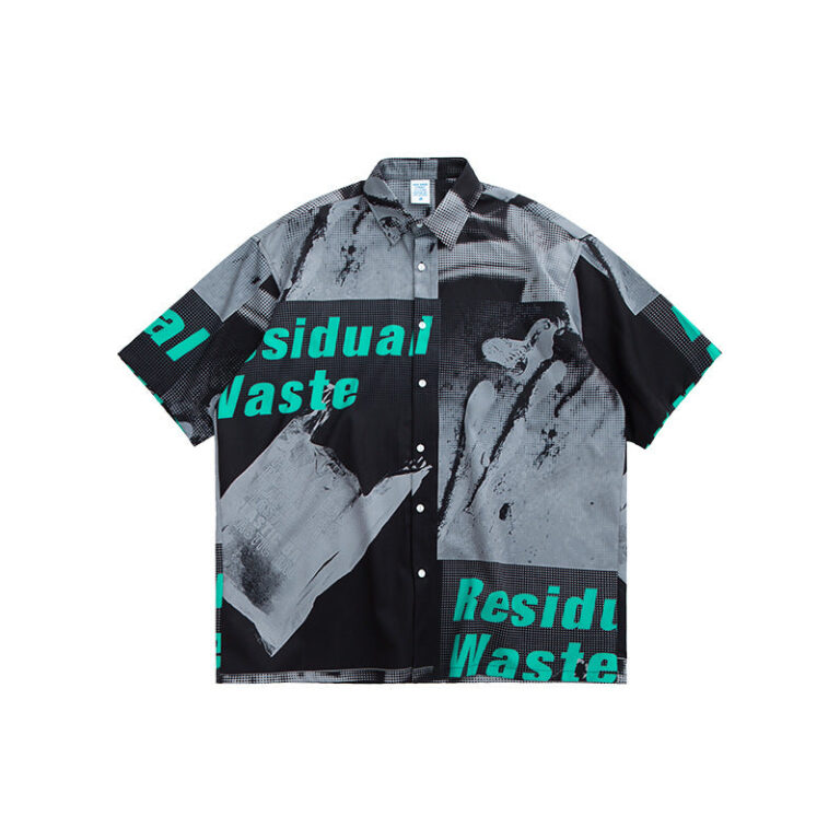 "Residual Waste" Garbage Digital Printed Shirt