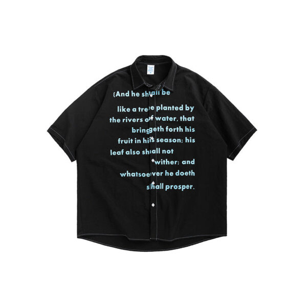 "BIBLE QUOTE" Printed Shirt