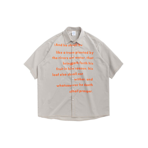 "BIBLE QUOTE" Printed Shirt