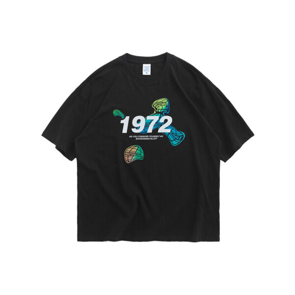 "1972 Series of Environmental Protection" Printed T-Shirt