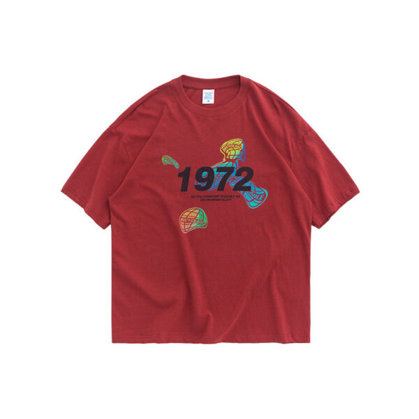 "1972 Series of Environmental Protection" Printed T-Shirt